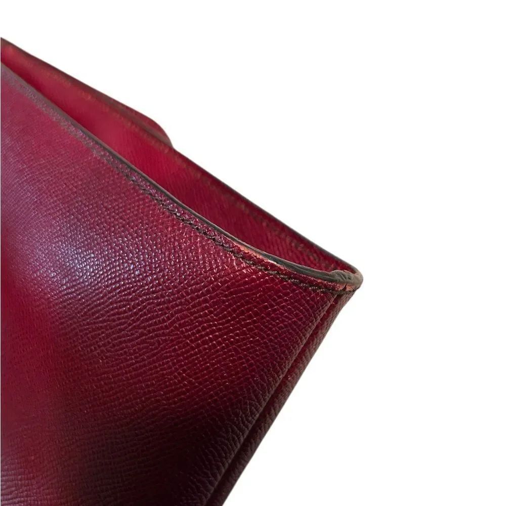 Authentic Dolce & Gabbana Sicily Burgundy Leather Tote - Picture 5 of 16